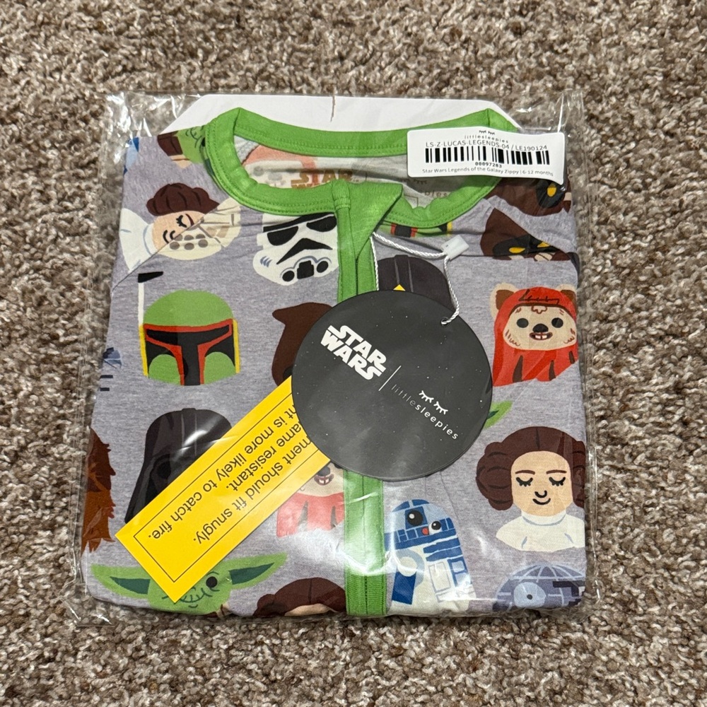 Little Sleepies 6-12 month Star Wars Zippy